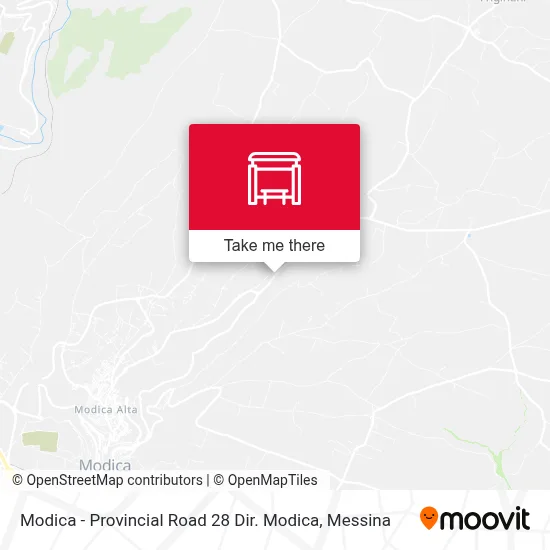 Modica - Provincial Road 28 Dir. Modica map
