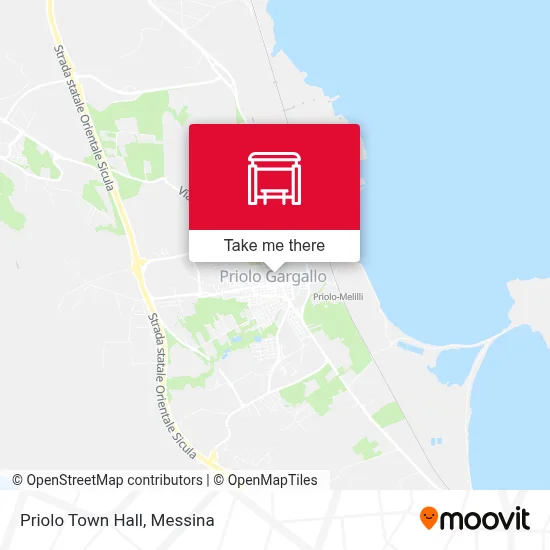 Priolo Town Hall map