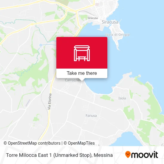 Torre Milocca East 1 (Unmarked Stop) map