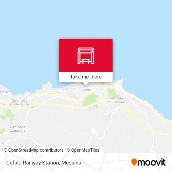 Cefalù Railway Station map
