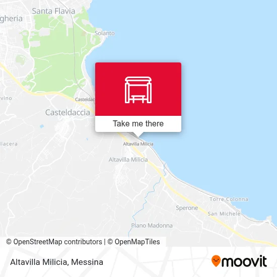 Altavilla Milicia map