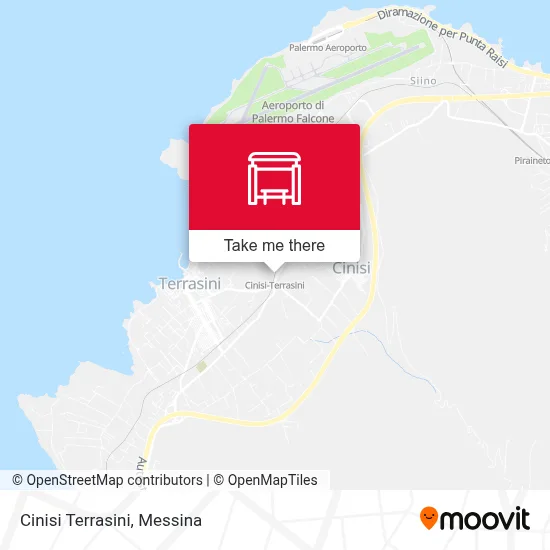 Cinisi Terrasini map
