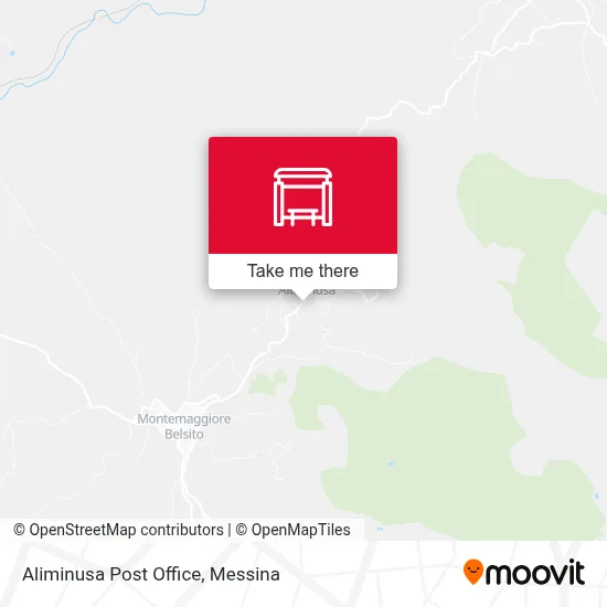 Aliminusa Post Office map