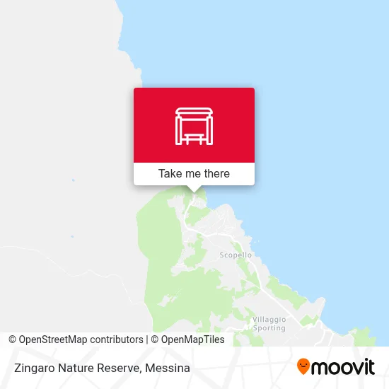 Zingaro Nature Reserve map