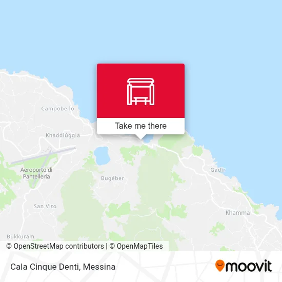 Cala Cinque Denti map