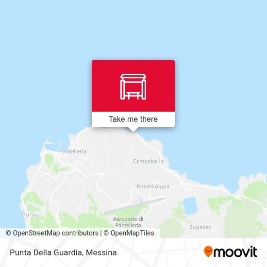 Punta Della Guardia map
