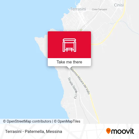 Terrasini - Paternella map