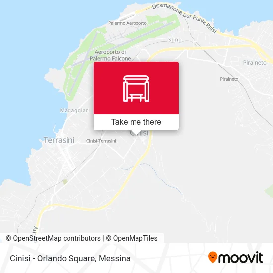 Cinisi - Orlando Square map