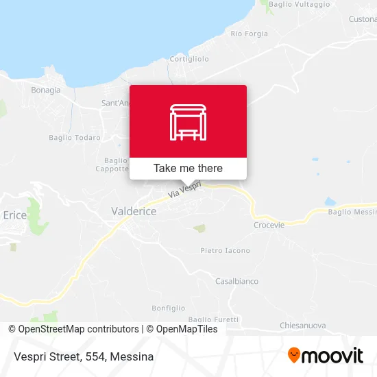 Vespri Street, 554 map