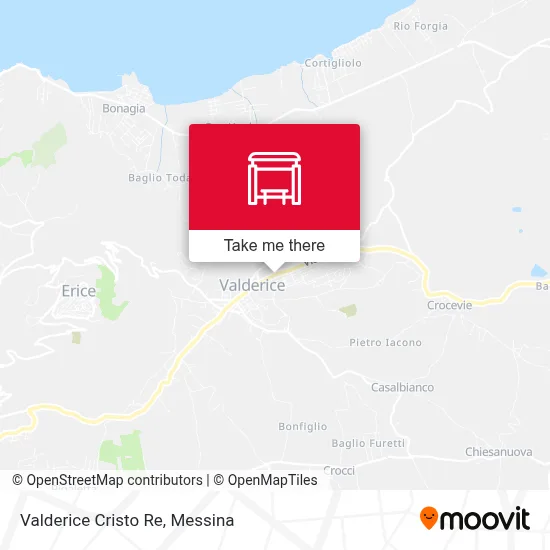 Valderice Cristo Re map