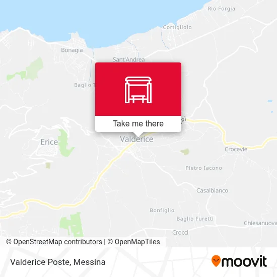 Valderice Poste map