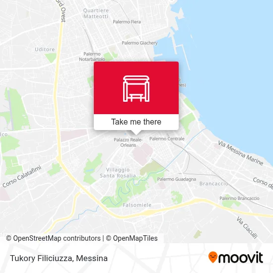 Tukory Filiciuzza map