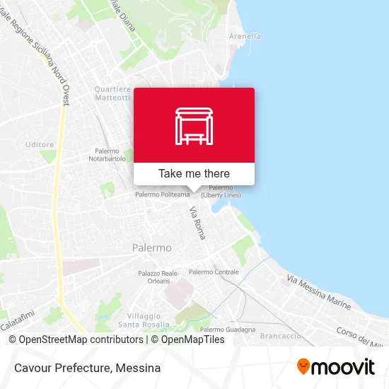 Cavour Prefecture map