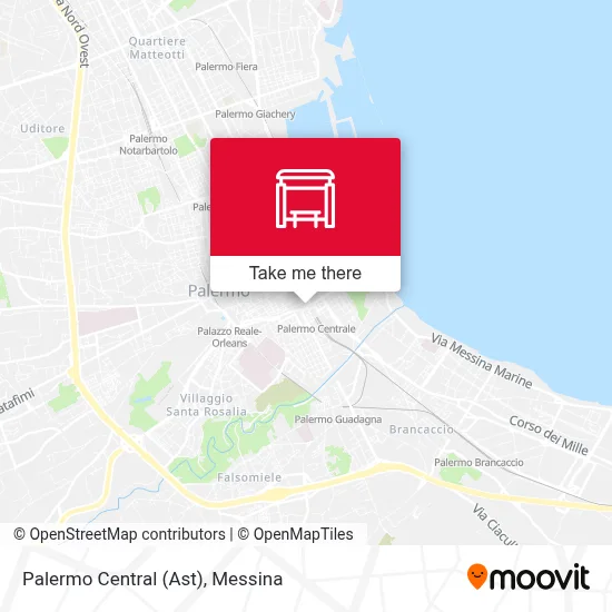 Palermo Central (Ast) map