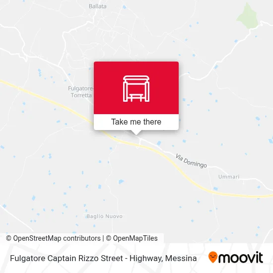 Fulgatore Captain Rizzo Street - Highway map