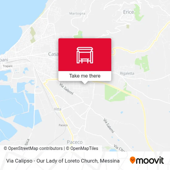 Via Calipso - Our Lady of Loreto Church map