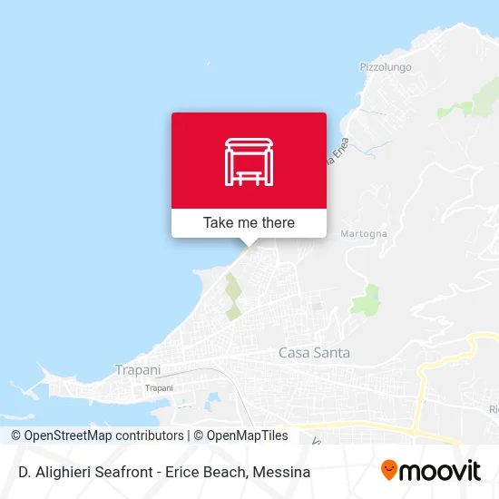 D. Alighieri Seafront - Erice Beach map