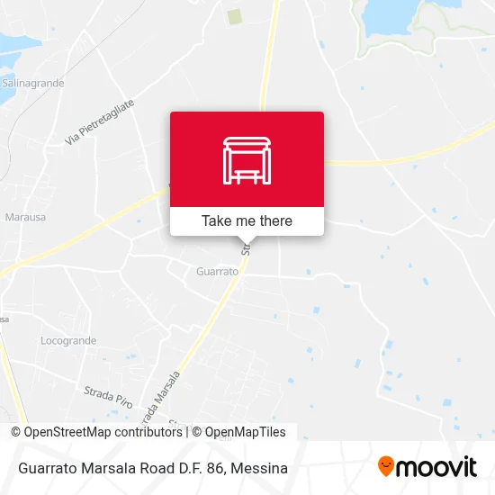 Guarrato Marsala Road D.F. 86 map