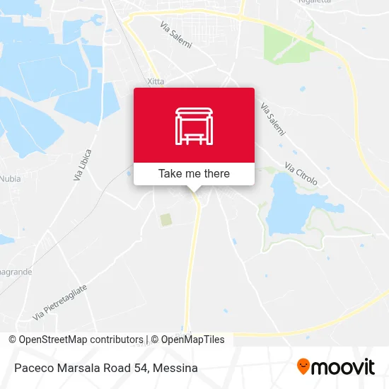 Paceco Marsala Road 54 map