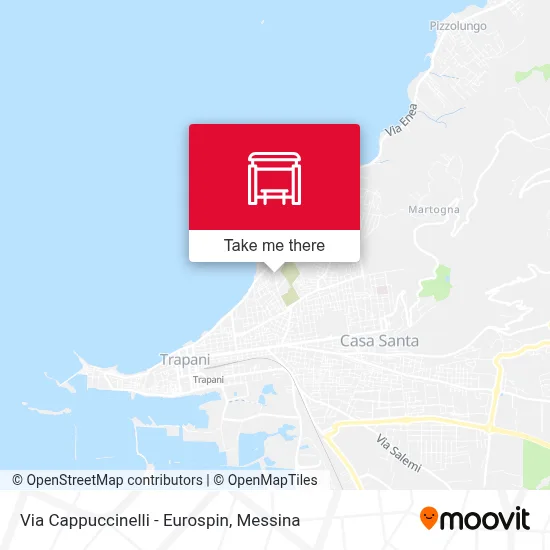 Via Cappuccinelli - Eurospin map
