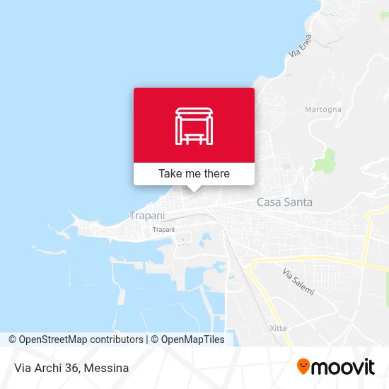 Via Archi 36 map