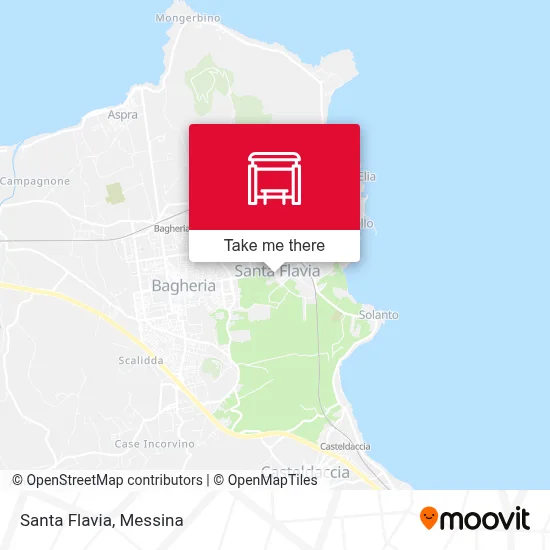 Santa Flavia map