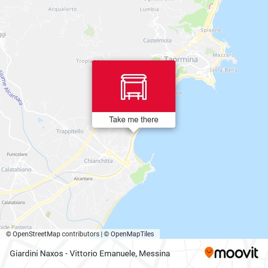Giardini Naxos - Vittorio Emanuele map