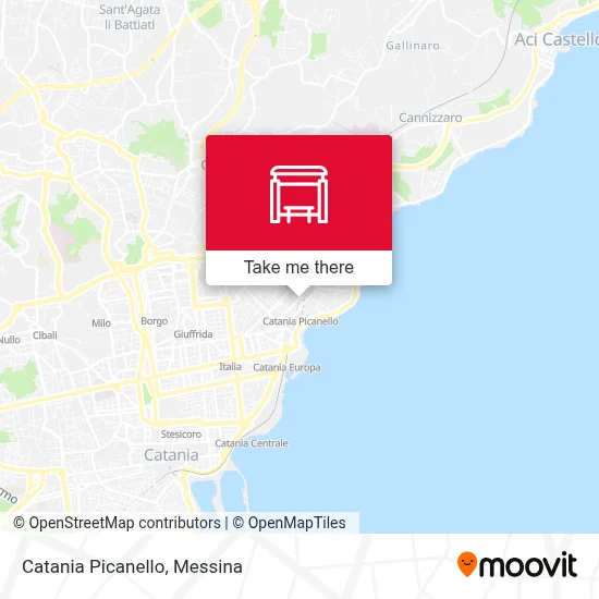 Catania Picanello map