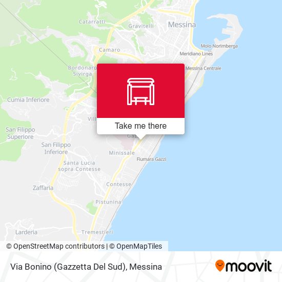 Via Bonino (Gazzetta Del Sud) map