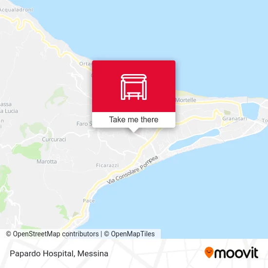 Papardo Hospital map