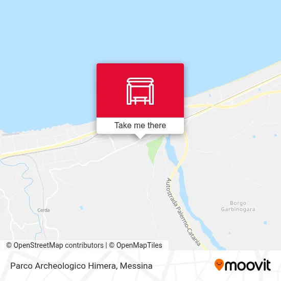 Parco Archeologico Himera map