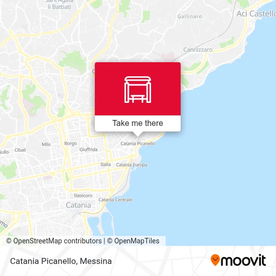 Catania Picanello map