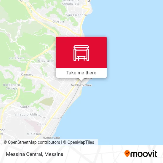 Messina Central map