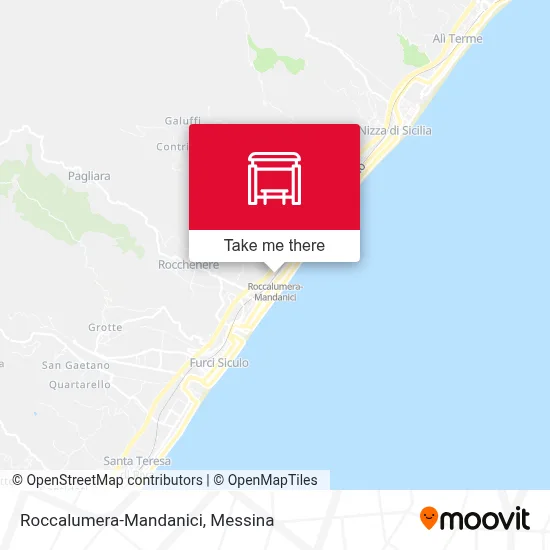 Roccalumera-Mandanici map