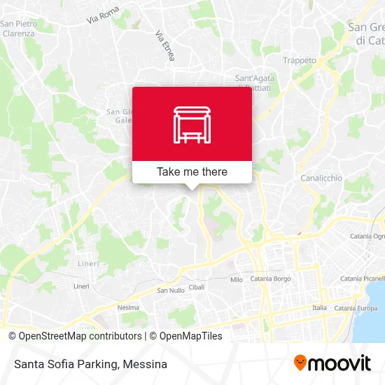 Santa Sofia Parking map