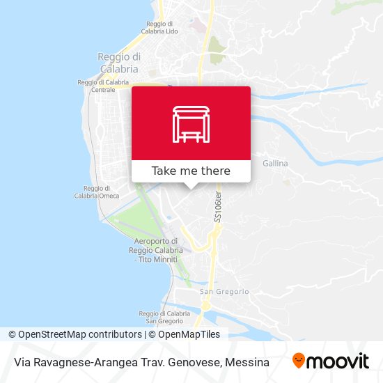 Via Ravagnese-Arangea  Trav. Genovese map