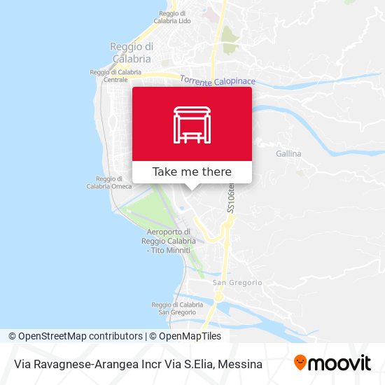 Via Ravagnese-Arangea  Incr Via S.Elia map