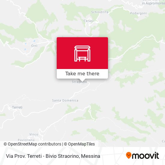 Via Prov. Terreti - Bivio Straorino map