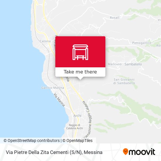 Via Pietre Della Zita  Cementi (S / N) map