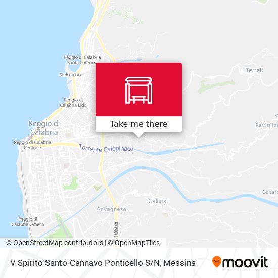 V Spirito Santo-Cannavo  Ponticello S / N map