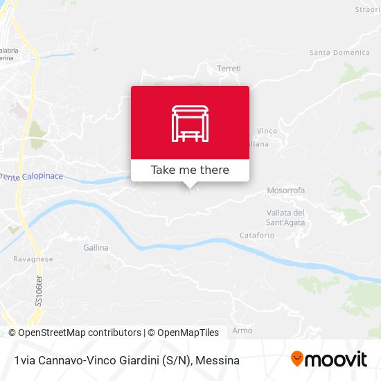 1via Cannavo-Vinco  Giardini (S / N) map