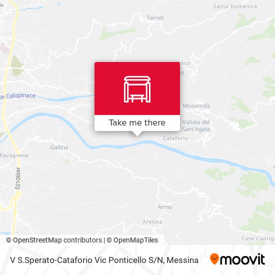 V S.Sperato-Cataforio Vic Ponticello S / N map