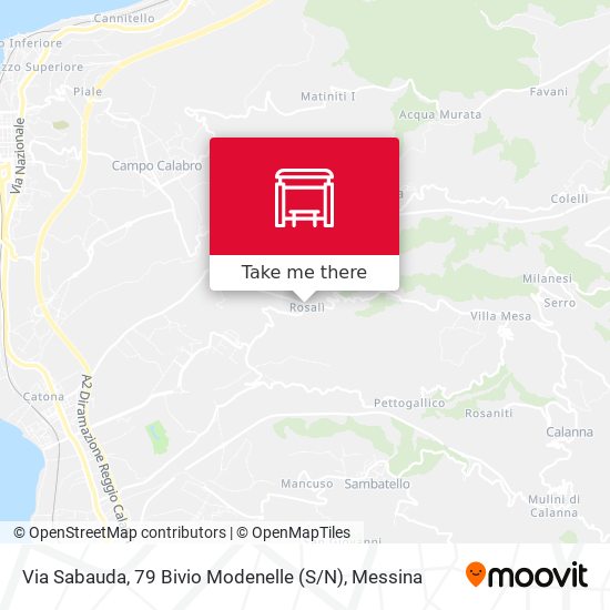 Via Sabauda, 79  Bivio Modenelle (S / N) map