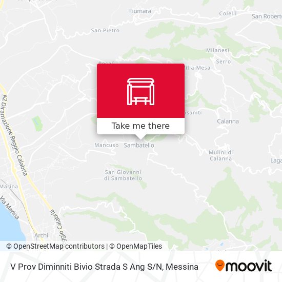 V Prov Diminniti  Bivio Strada S Ang S / N map
