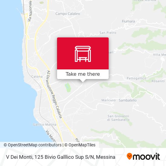 V Dei Monti, 125 Bivio Galllico Sup S / N map