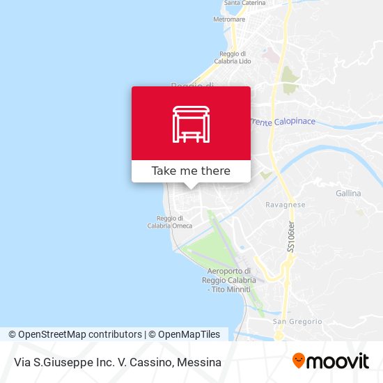 Via S.Giuseppe Inc. V. Cassino map