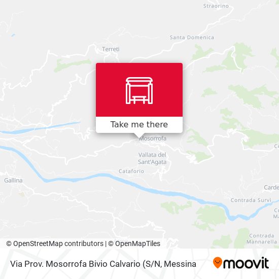 Via Prov. Mosorrofa  Bivio Calvario map