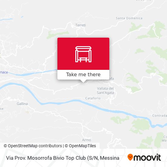 Via Prov. Mosorrofa  Bivio Top Club map