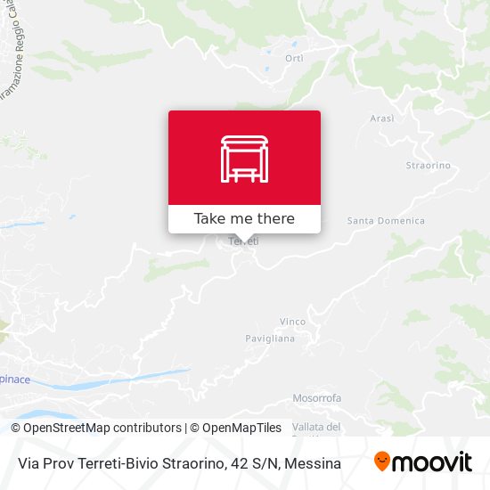Via Prov Terreti-Bivio Straorino, 42 S / N map