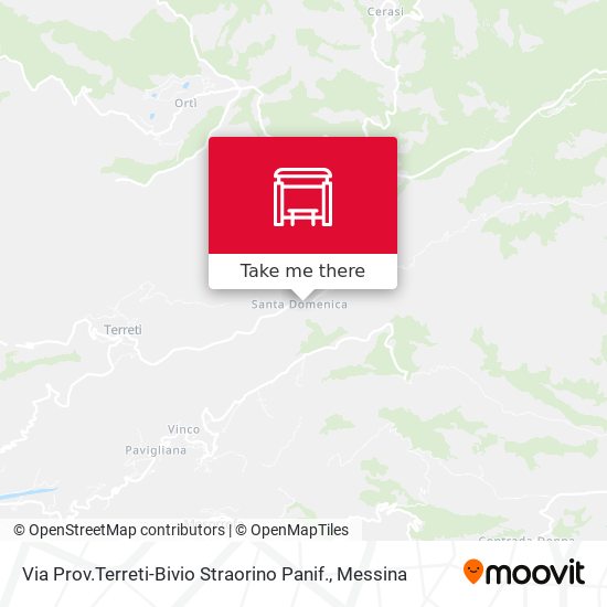 Via Prov.Terreti-Bivio Straorino Panif. map